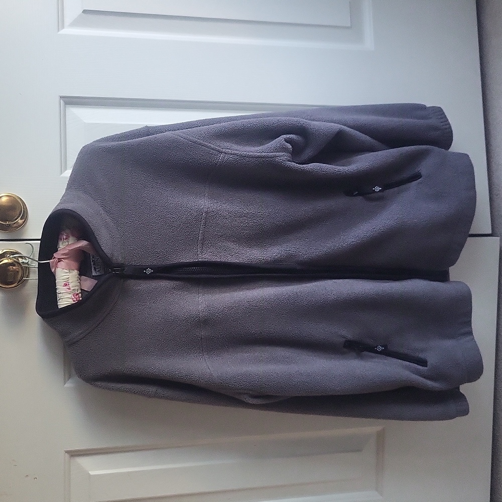 Cozy Fleece -Like  Jacket Gray